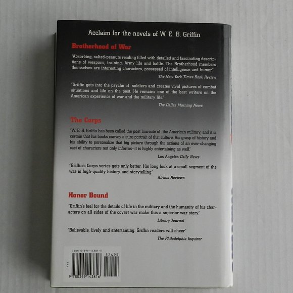 W.E.B. Griffin "The Secret Warriors" A Men At War hardcover Novel 1998 - Picture 2 of 4